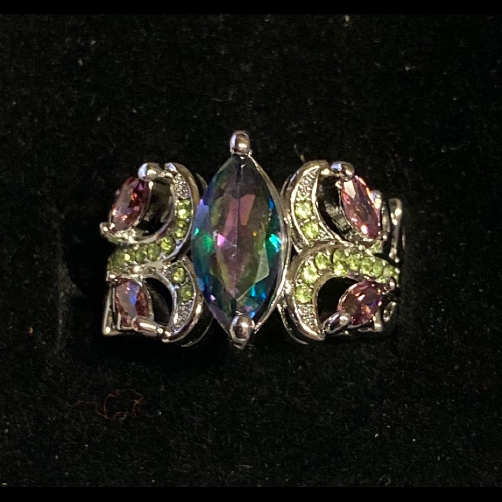 Mystic Fire Topaz Cocktail Ring